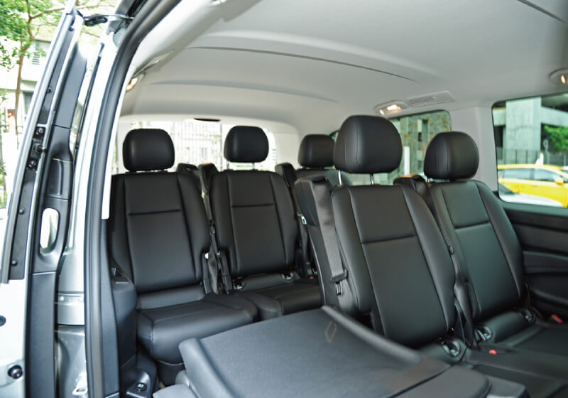 9-seater interior space